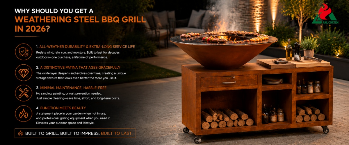 Why Should You Get a Weathering Steel BBQ Grill in 2026